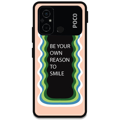 'Be Your Own Reason To Smile' - Armor Case For Poco Models Poco C55