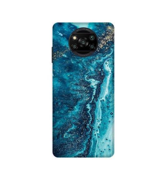 Blue Watermarble - Hard Cases For Poco Models