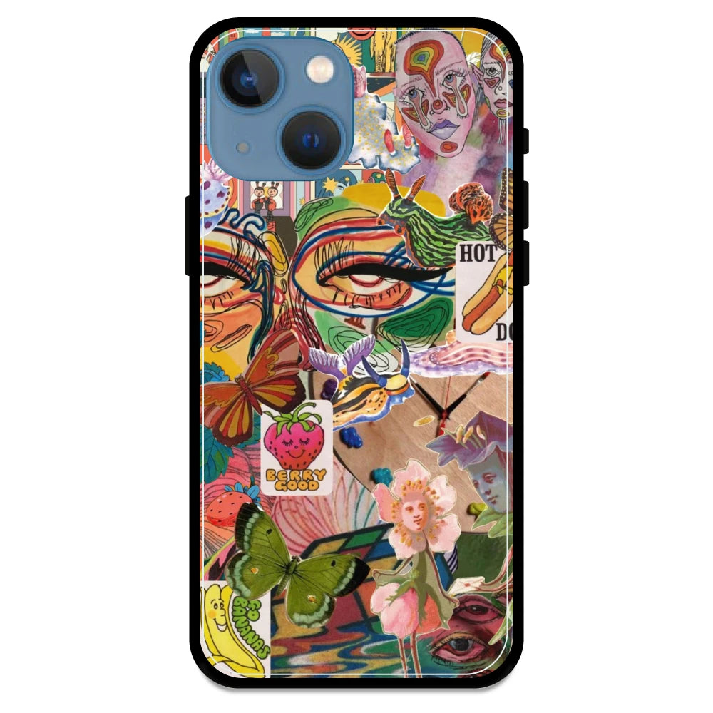 Vintage Collage - Armor Case For Apple iPhone Models 13 Mini