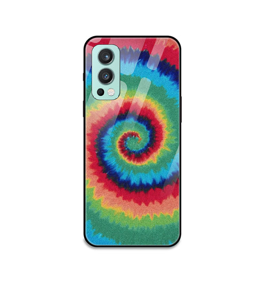 Rainbow Tie Dye - Glass Case For One Plus Models