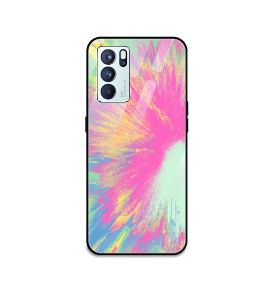 Pastel Splash Tie Dye - Glass Cases For Oppo Models