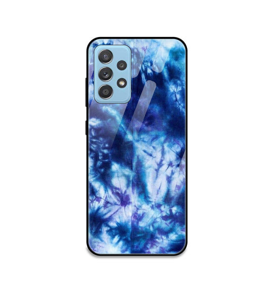 Dark Blue Rainbow Tie Dye - Glass Case For Samsung Models