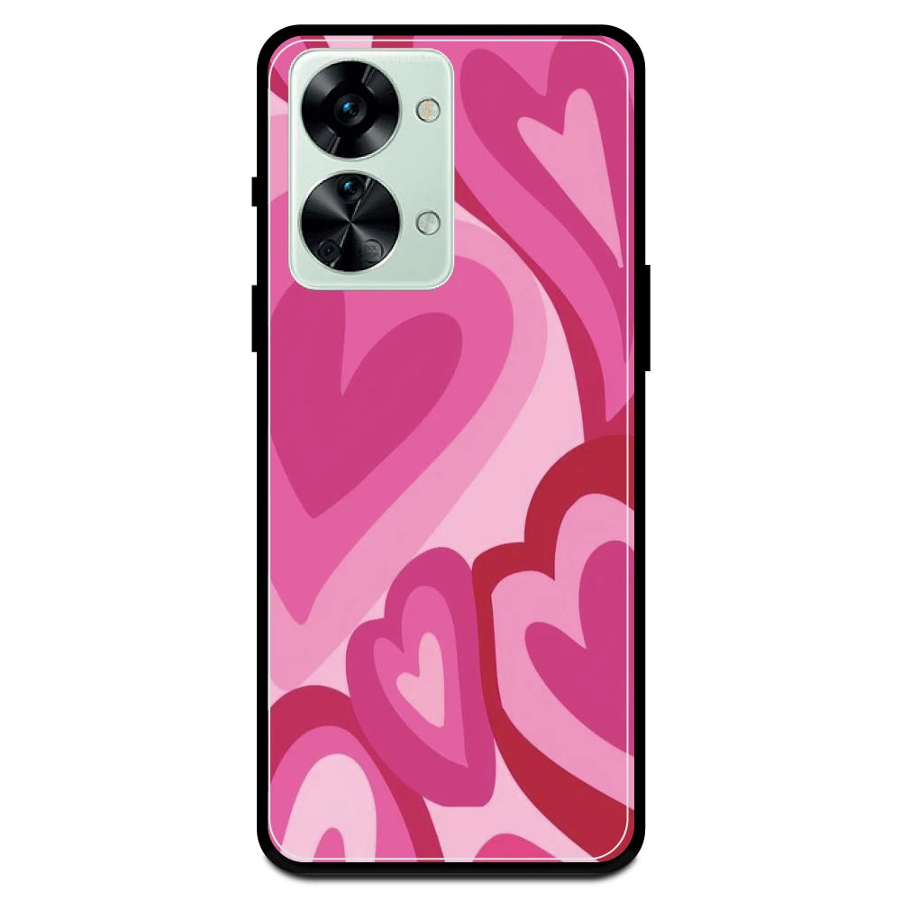 Pink Mini Hearts Armor Case OnePlus Nord 2T