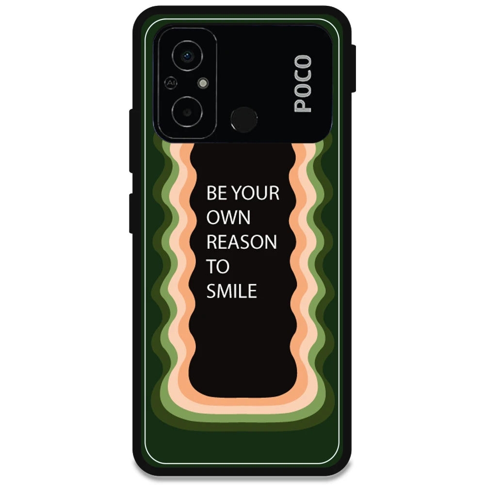 'Be Your Own Reason To Smile' - Armor Case For Poco Models Poco C55