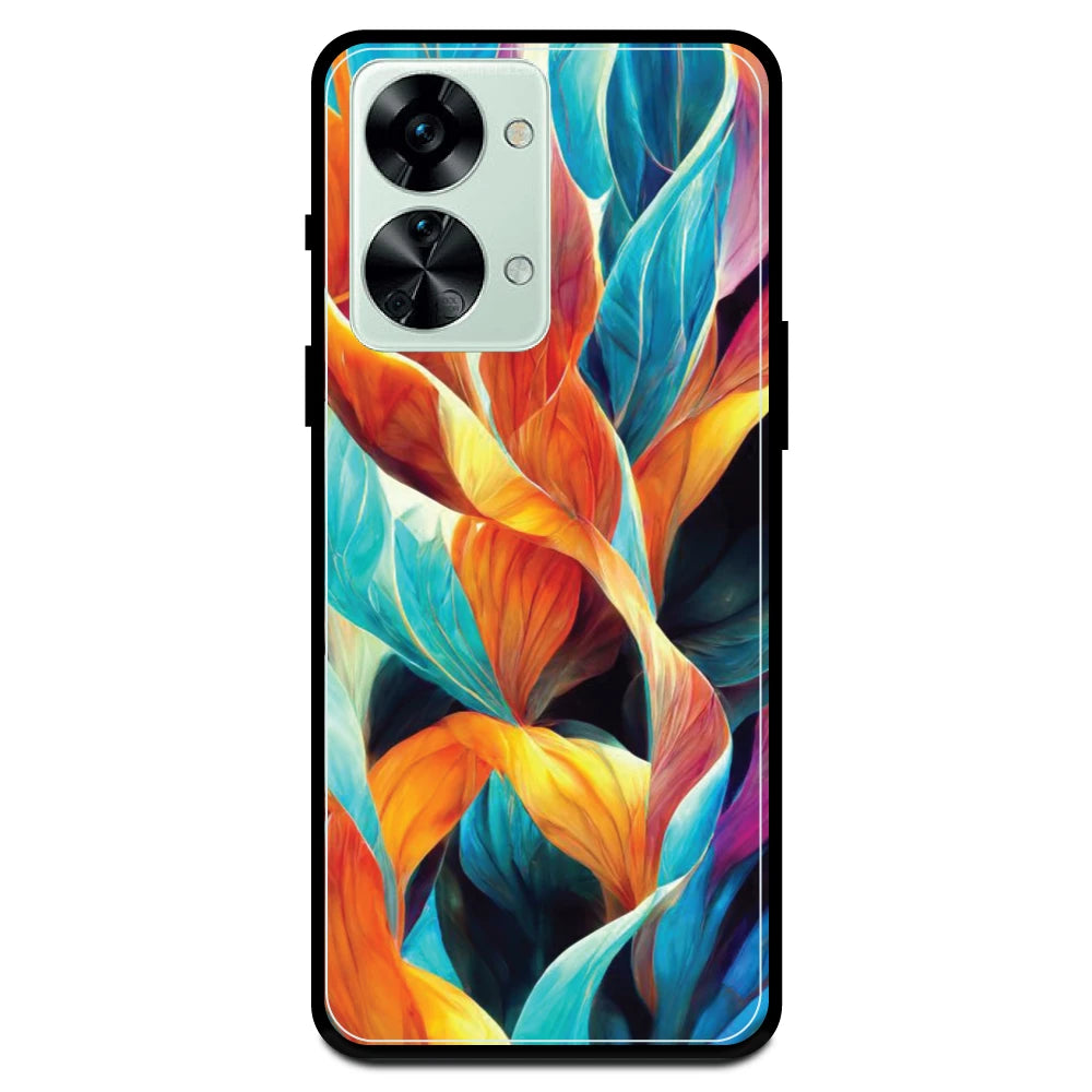 Leaves Abstract Art - Armor Case For OnePlus Models One Plus Nord 2T