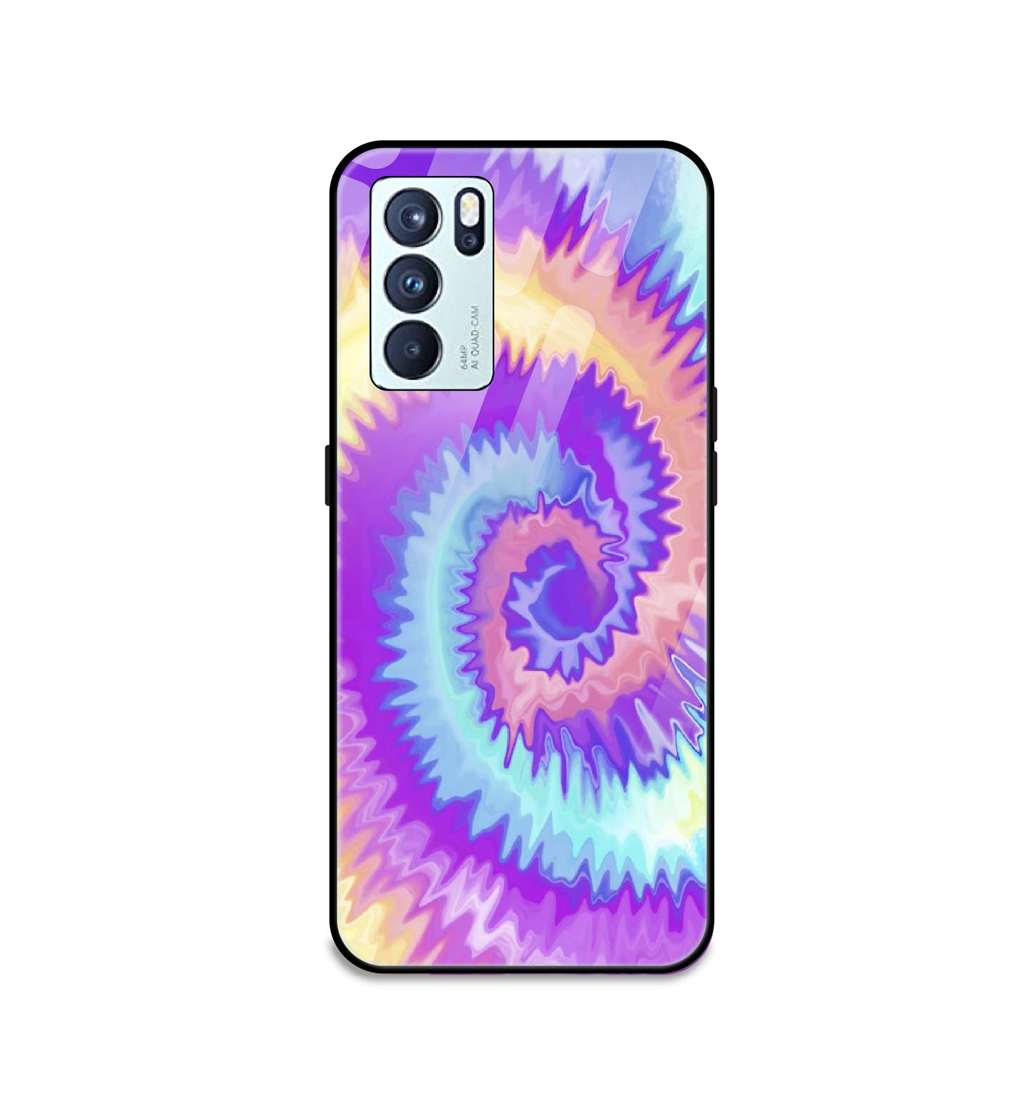 Unicorn Tie Dye - Glass Cases For Oppo Models