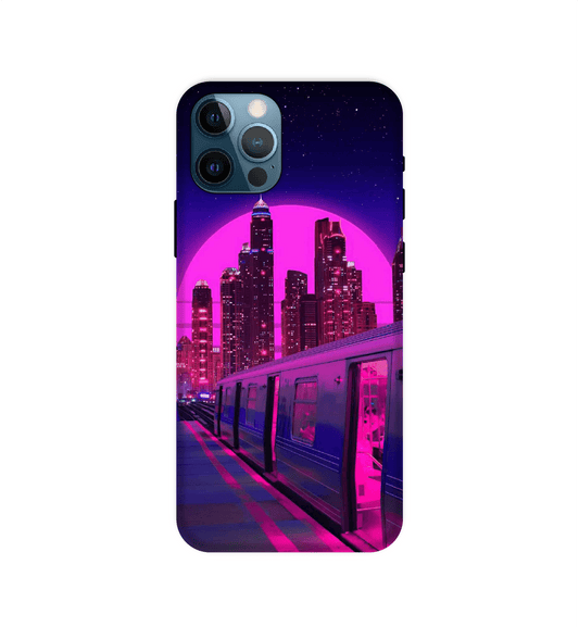 Neon City Synthwave - Hard Cases For Apple iPhone Models