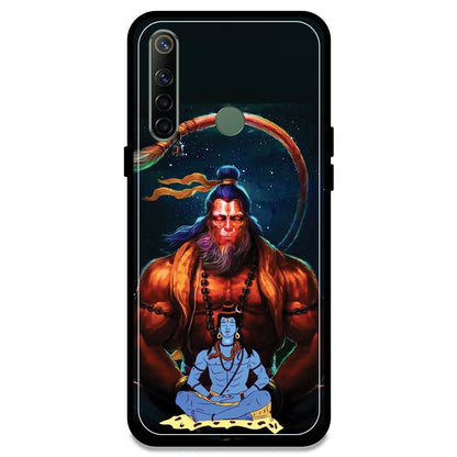 Lord Shiva & Lord Hanuman - Armor Case For Realme Models Realme Narzo 10