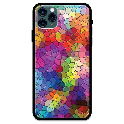 Rainbow Mosiac - Armor Case For Apple iPhone Models 11 Pro Max