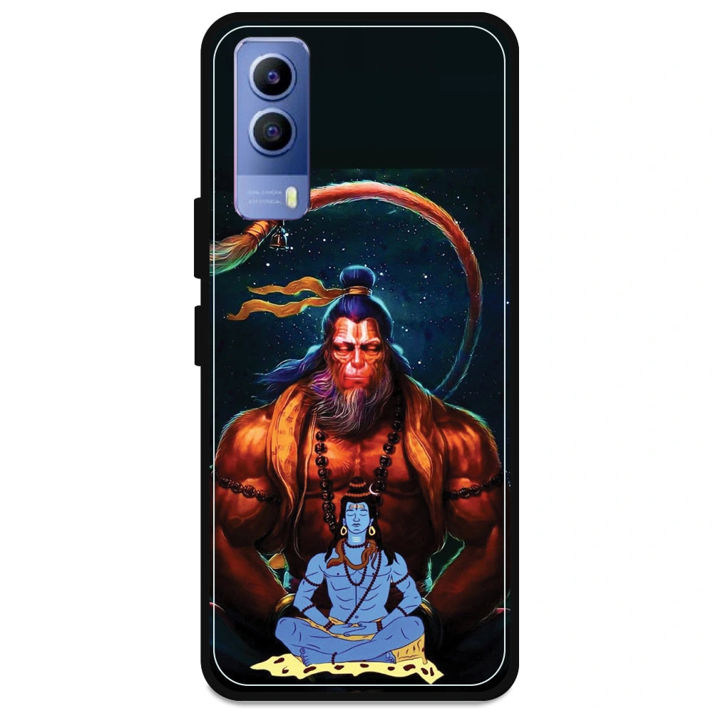 Lord Shiva & Lord Hanuman - Armor Case For Vivo Models Vivo T1X