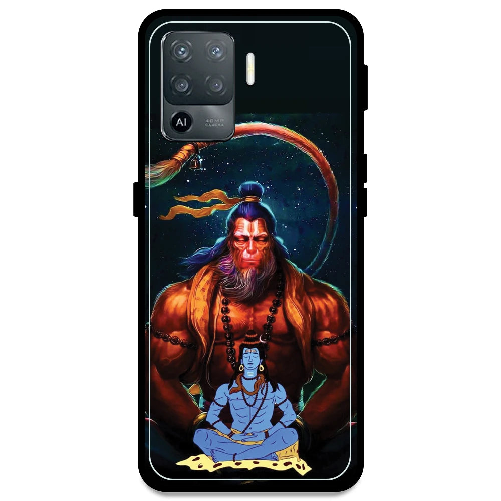 Lord Shiva & Lord Hanuman - Armor Case For Oppo Models Oppo F19 Pro