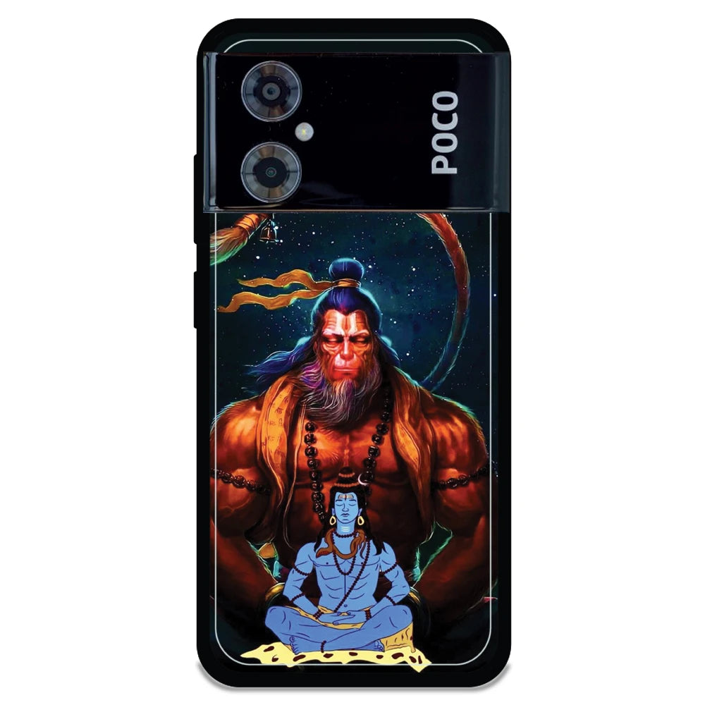 Lord Shiva & Lord Hanuman - Armor Case For Poco Models Poco M4 5G