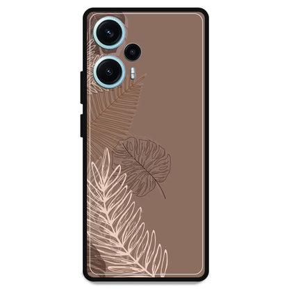 Brown Leaves - Armor Case For Poco Models Poco F5 5G