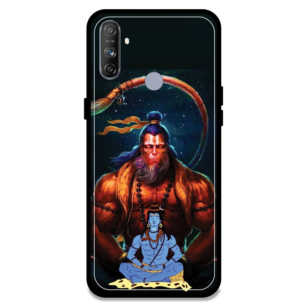 Lord Shiva & Lord Hanuman - Armor Case For Realme Models Realme Narzo 20A