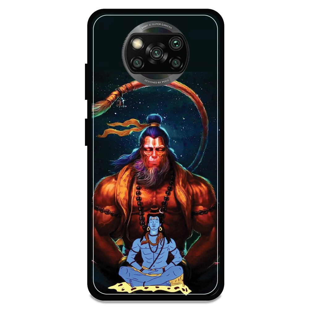 Lord Shiva & Lord Hanuman - Armor Case For Poco Models Poco X3