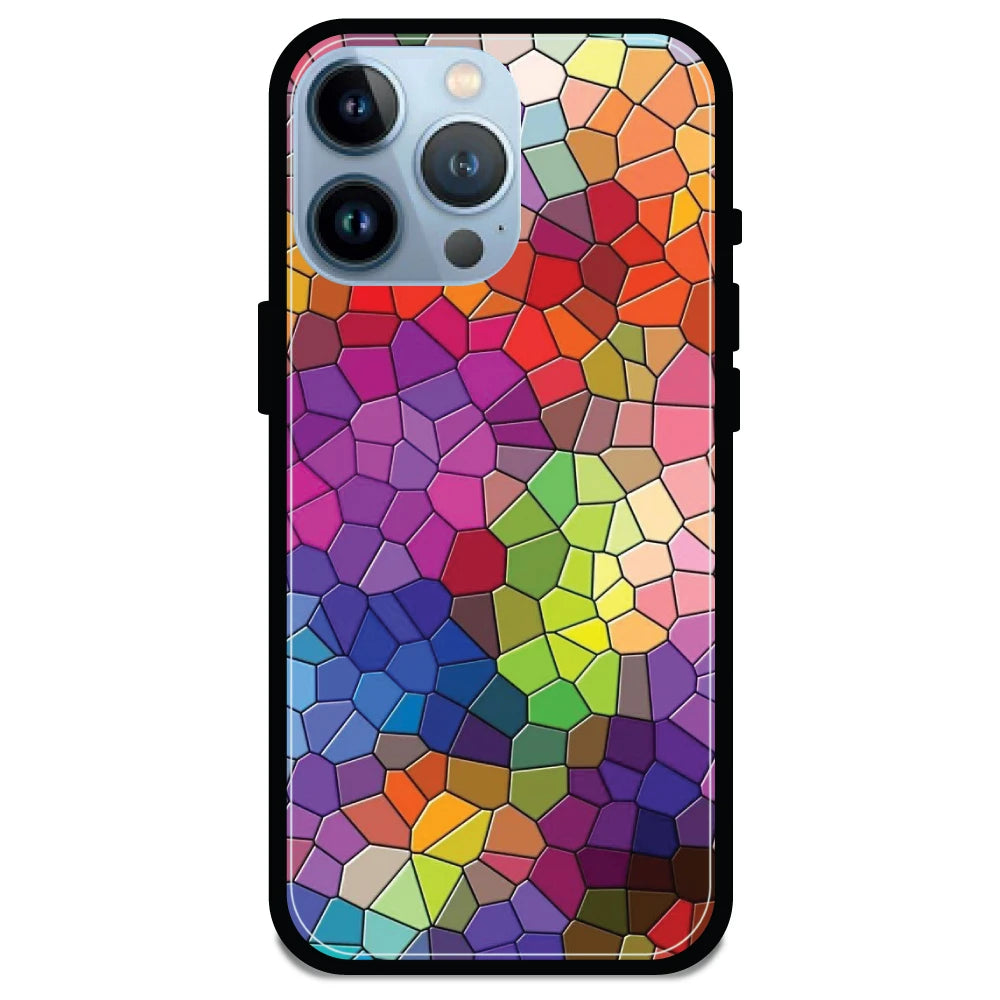 Rainbow Mosiac - Armor Case For Apple iPhone Models 13 Pro Max