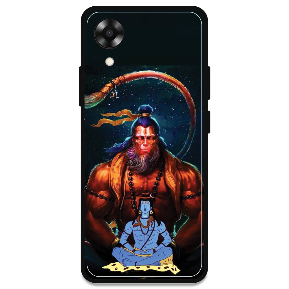 Lord Shiva & Lord Hanuman - Armor Case For Oppo Models Oppo A17K