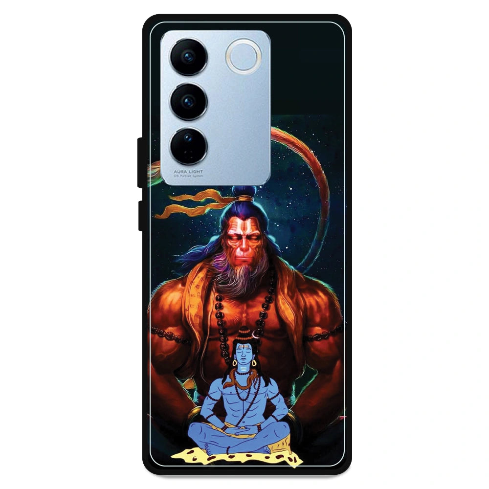 Lord Shiva & Lord Hanuman - Armor Case For Vivo Models Vivo V27