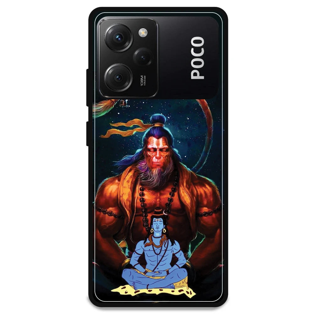 Lord Shiva & Lord Hanuman - Armor Case For Poco Models Poco X5 Pro 5G