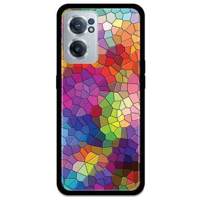 Rainbow Mosiac - Armor Case For OnePlus Models One Plus Nord CE 2 5G