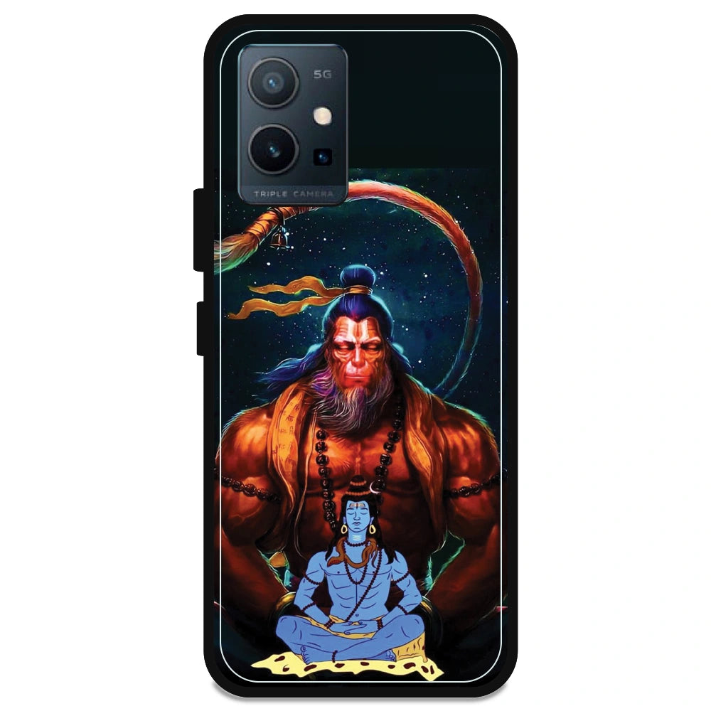 Lord Shiva & Lord Hanuman - Armor Case For Vivo Models Vivo Y75