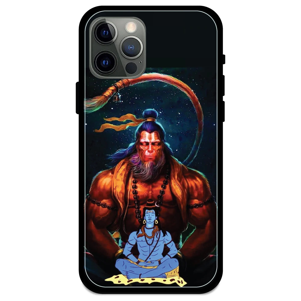 Lord Shiva & Lord Hanuman - Armor Case For Apple iPhone Models Iphone 12 Pro