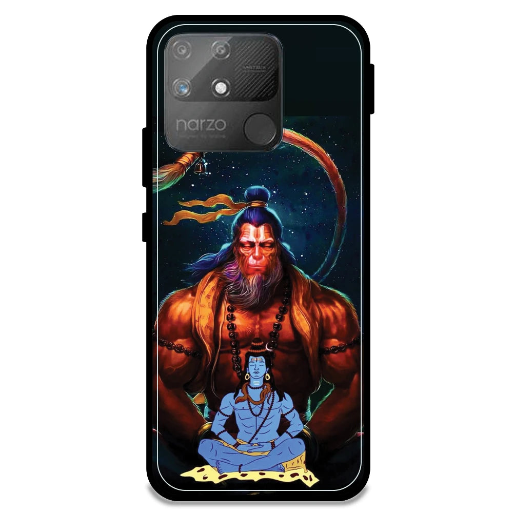 Lord Shiva & Lord Hanuman - Armor Case For Realme Models Realme Narzo 50A