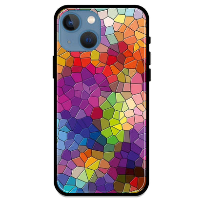 Rainbow Mosiac - Armor Case For Apple iPhone Models 13 Mini