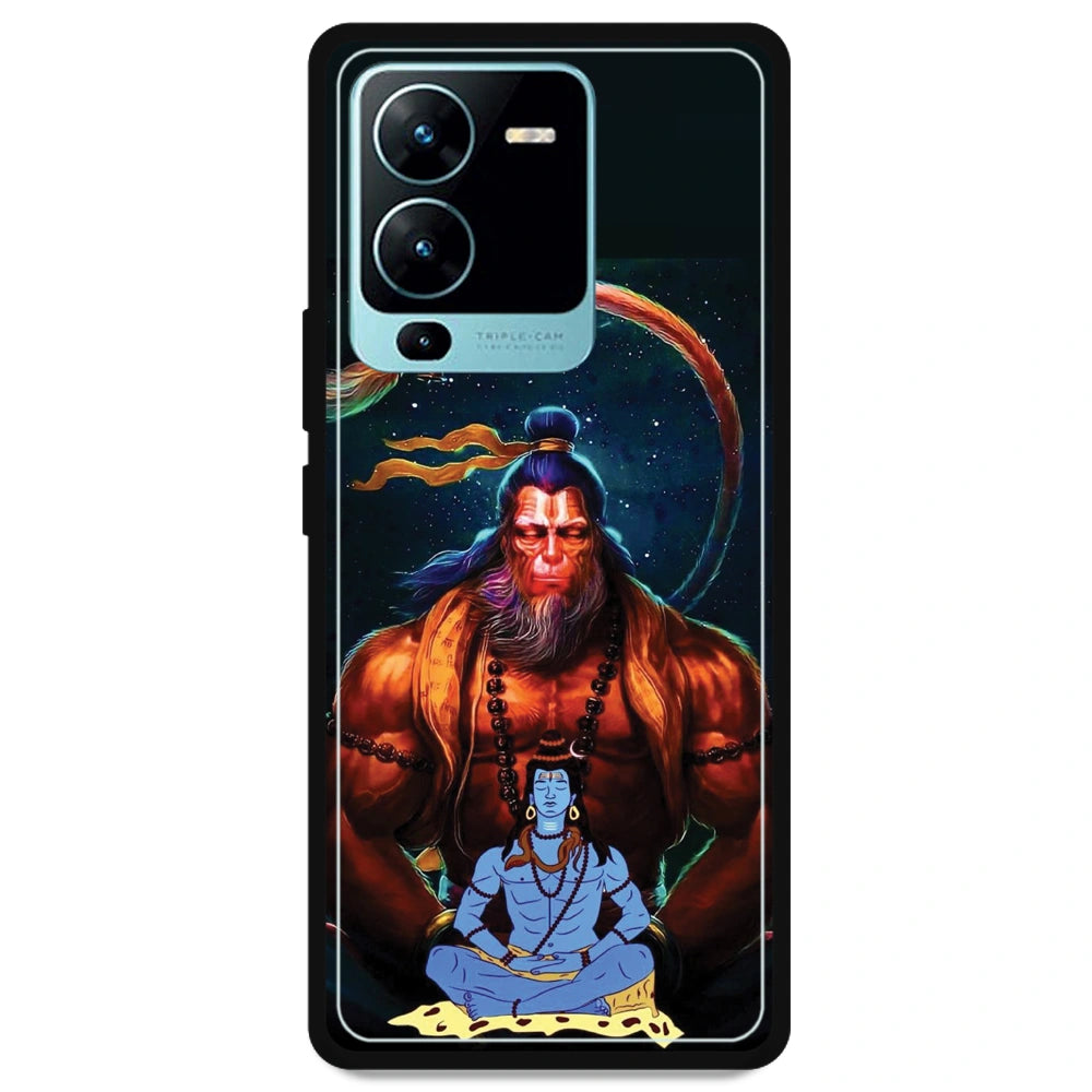 Lord Shiva & Lord Hanuman - Armor Case For Vivo Models Vivo V25 Pro