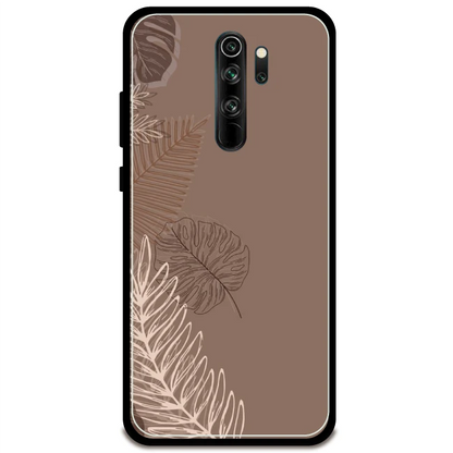 Brown Leaves - Armor Case For Redmi Models 8 Pro