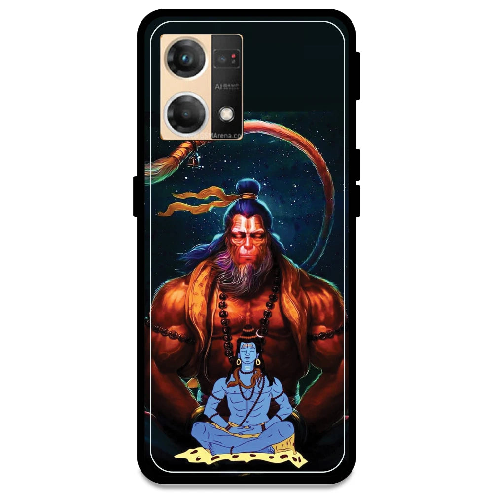 Lord Shiva & Lord Hanuman - Armor Case For Oppo Models Oppo F21 Pro 4G