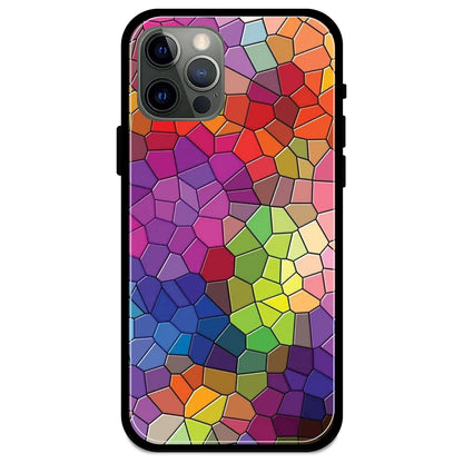 Rainbow Mosiac - Armor Case For Apple iPhone Models 12 Pro 