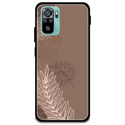 Brown Leaves - Armor Case For Redmi Models 10s