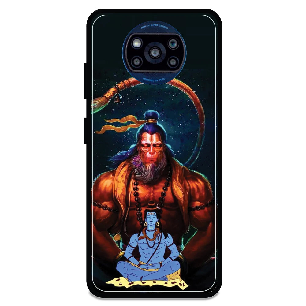 Lord Shiva & Lord Hanuman - Armor Case For Poco Models Poco X3
