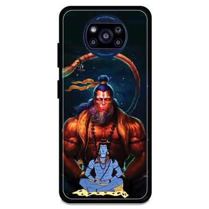 Lord Shiva & Lord Hanuman - Armor Case For Poco Models Poco X3