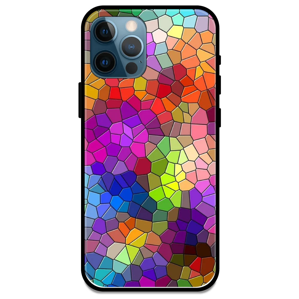 Rainbow Mosiac - Armor Case For Apple iPhone Models 14 Pro