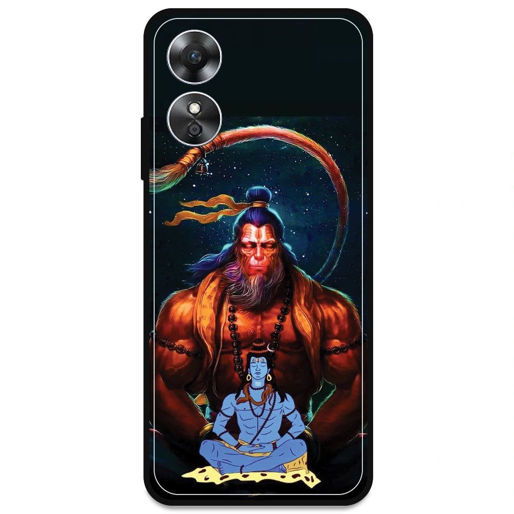 Lord Shiva & Lord Hanuman - Armor Case For Oppo Models Oppo A17