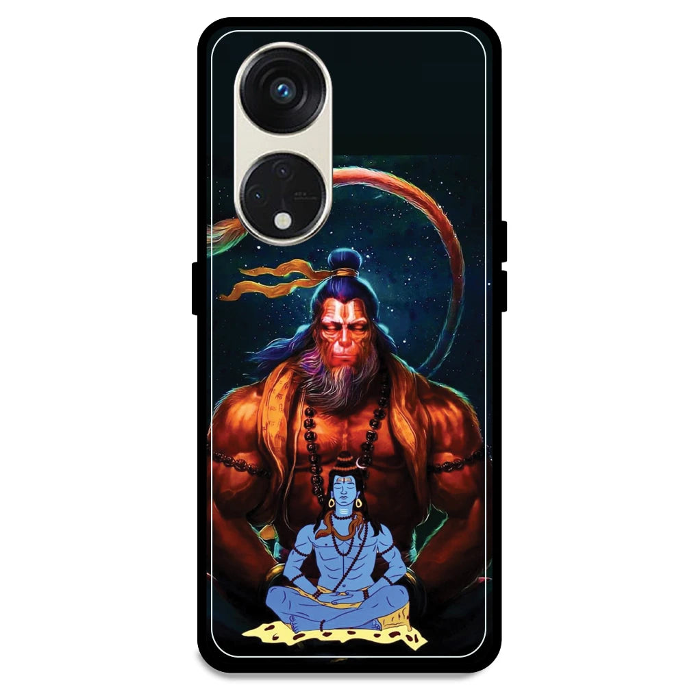 Lord Shiva & Lord Hanuman - Armor Case For Oppo Models Oppo Reno 8T 5G