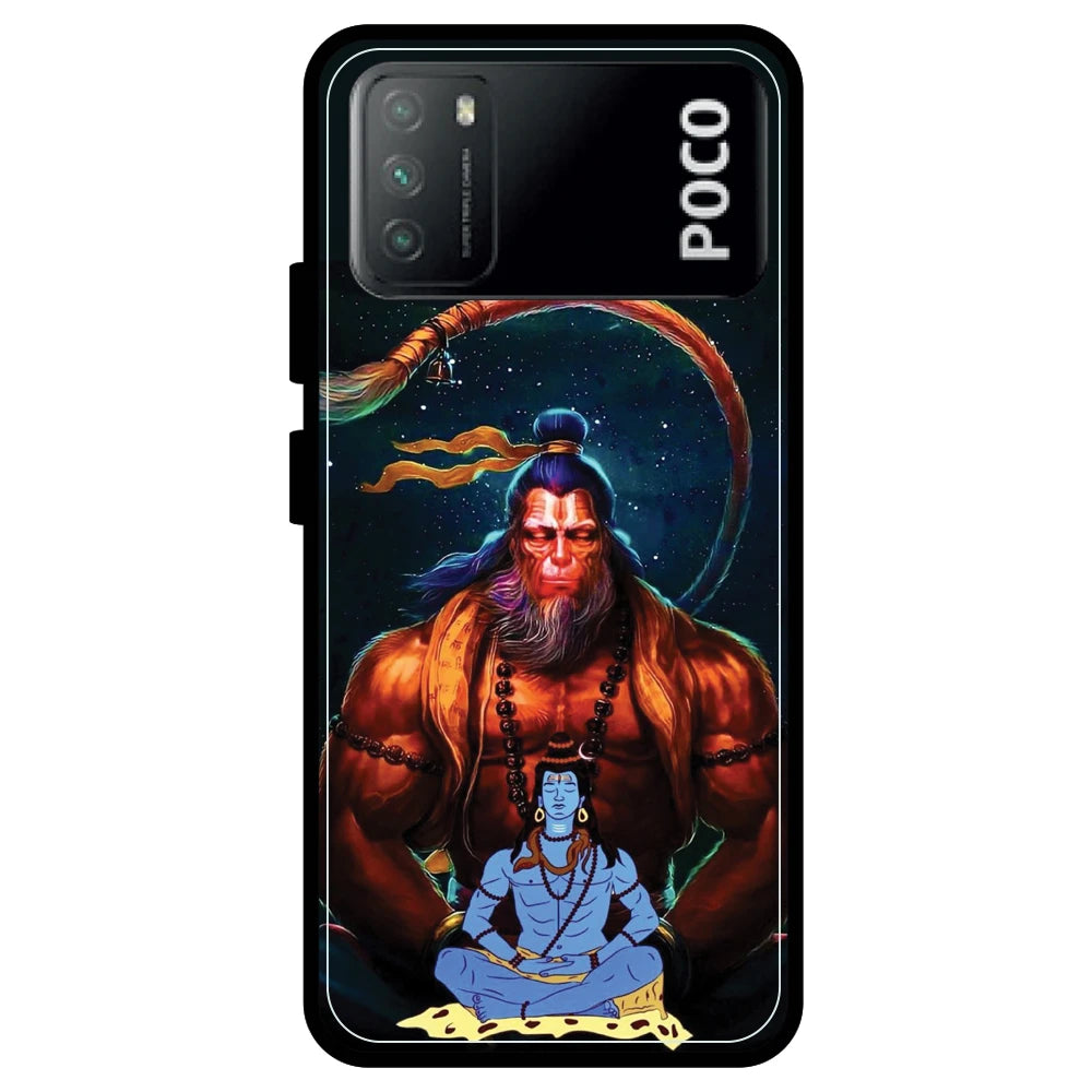 Lord Shiva & Lord Hanuman - Armor Case For Poco Models Poco M3