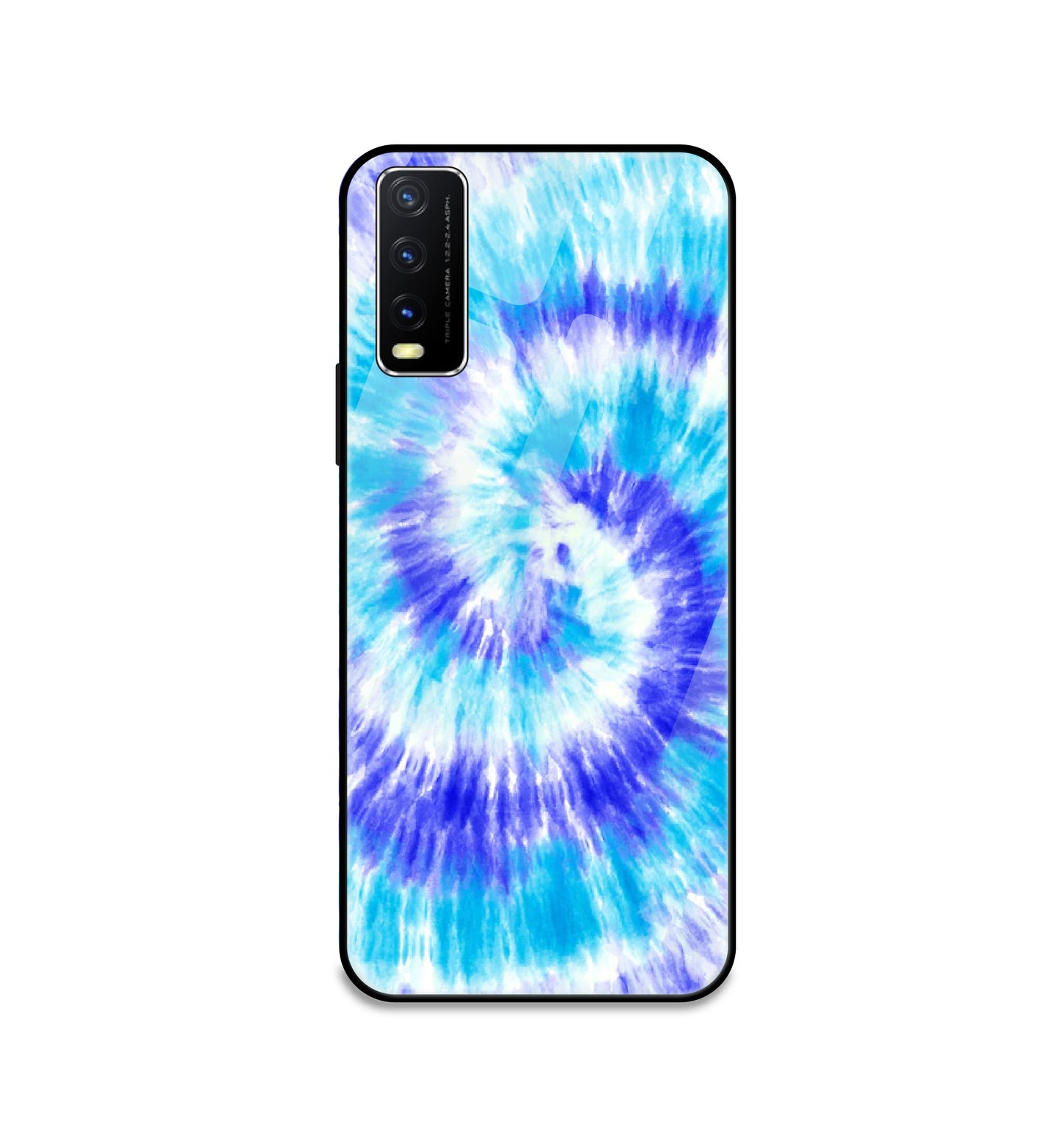 Aqua Tie Dye - Glass Case For Vivo Models