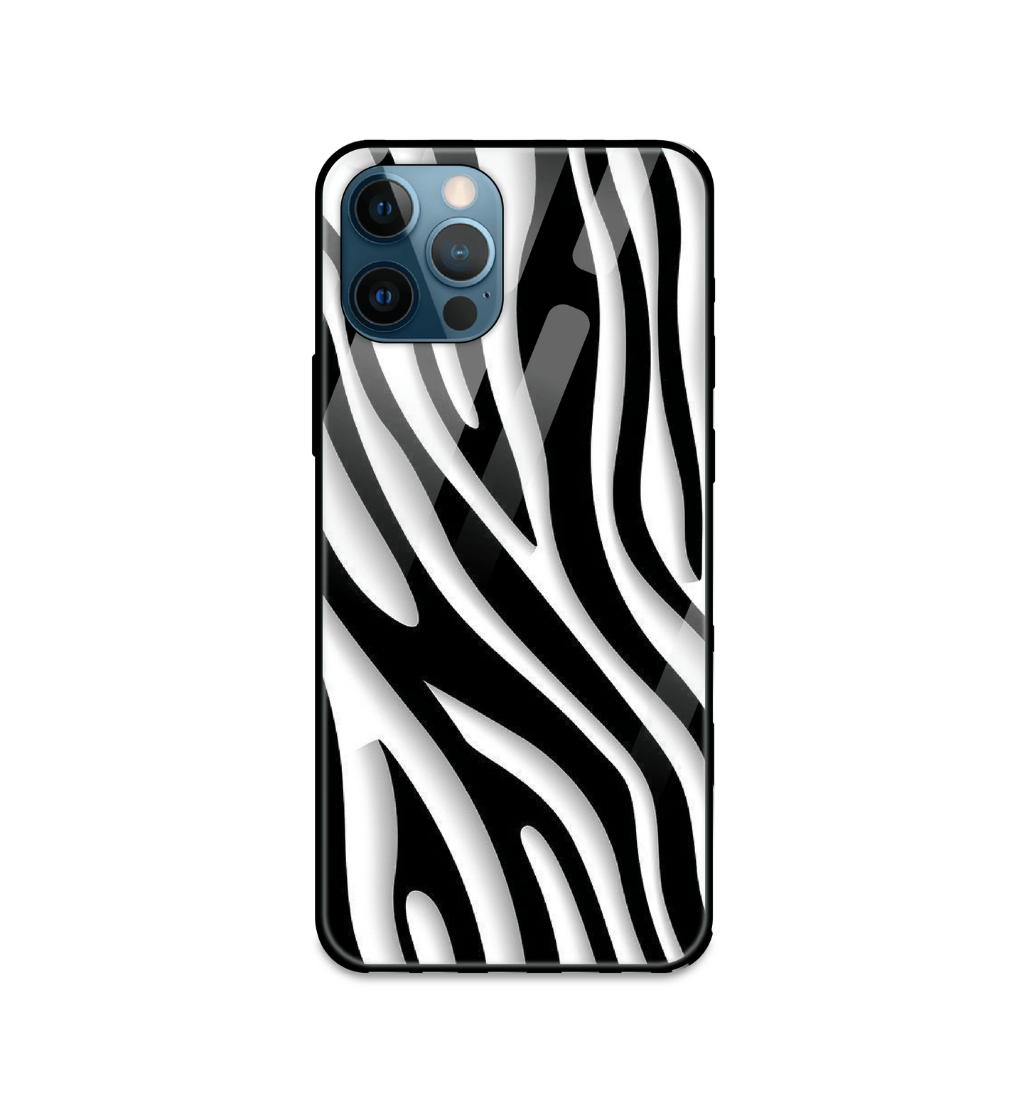 Zebra Print - Glass Cases For iPhone Models