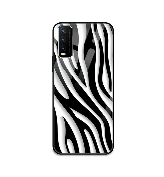 Zebra Print - Glass Case For Vivo Models