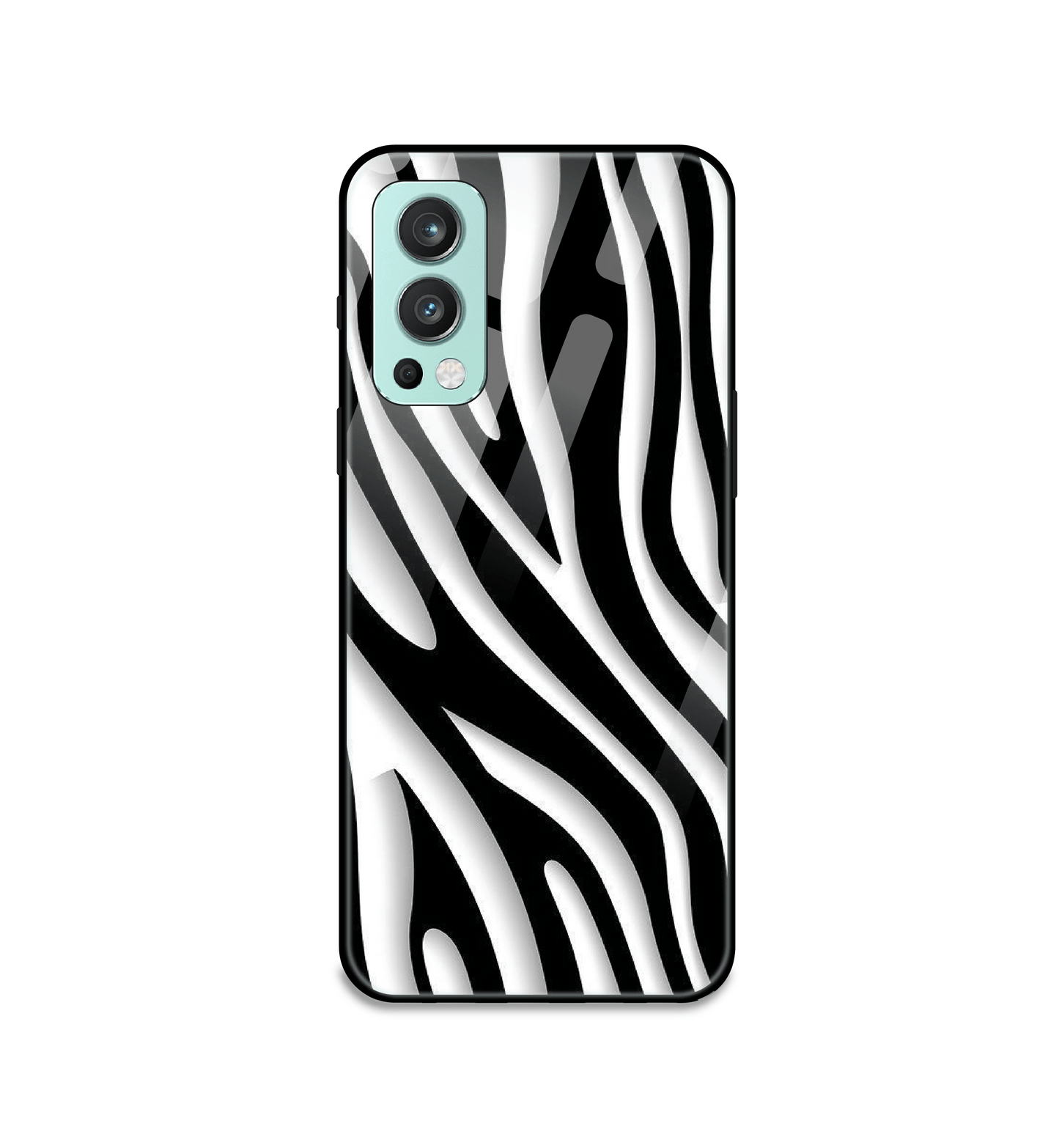 Zebra Print - Glass Case For OnePlus Models