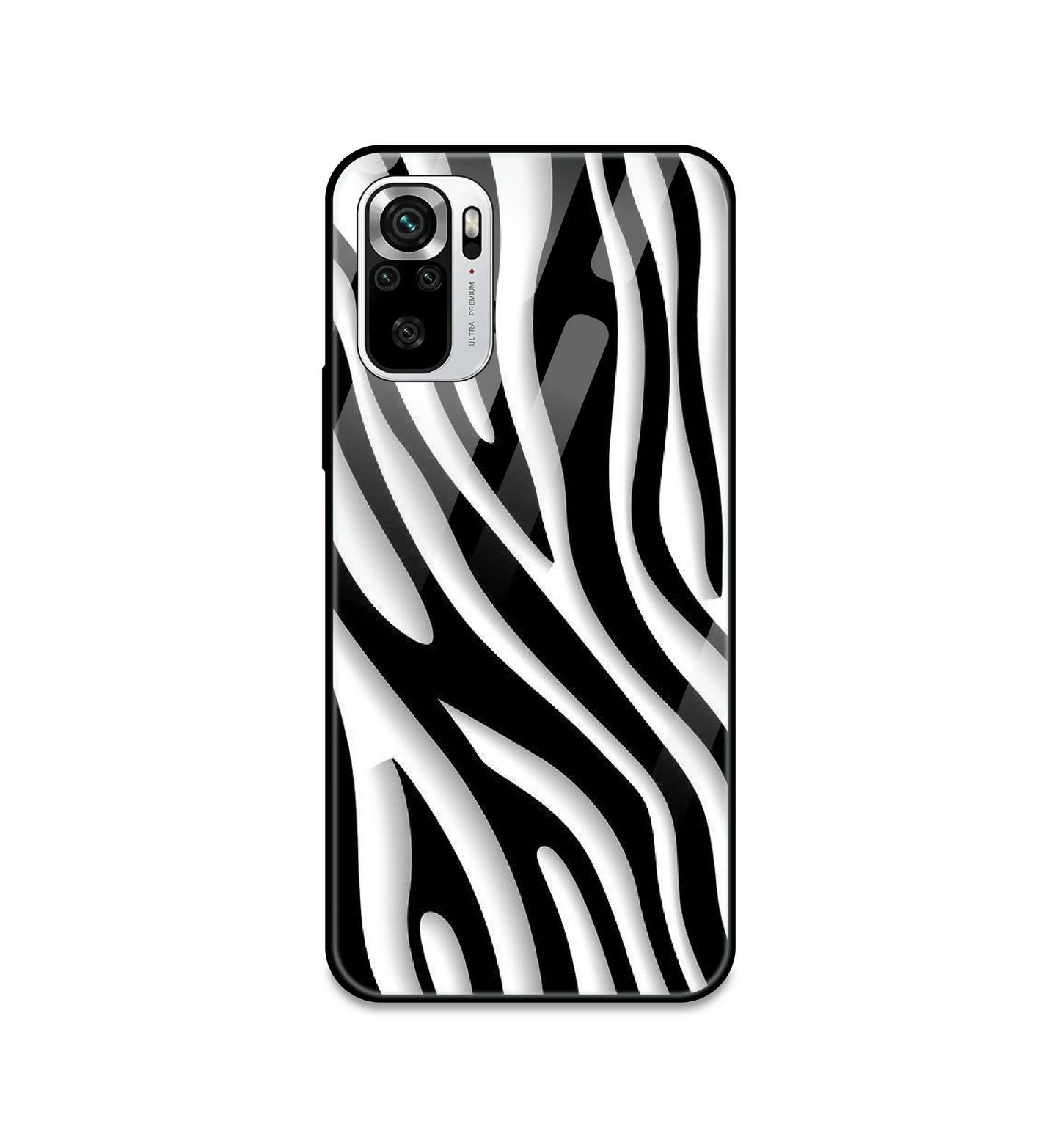 Zebra Print - Glass Case For Redmi Models