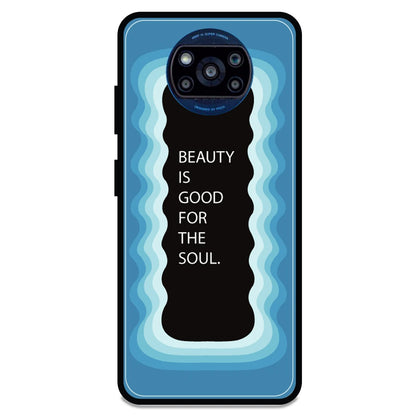 'Beauty Is Good For The Soul' - Armor Case For Poco Models Poco X3 Pro