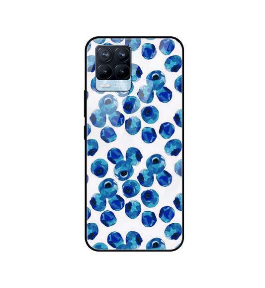 Blueberries - Glass Case For Realme Models