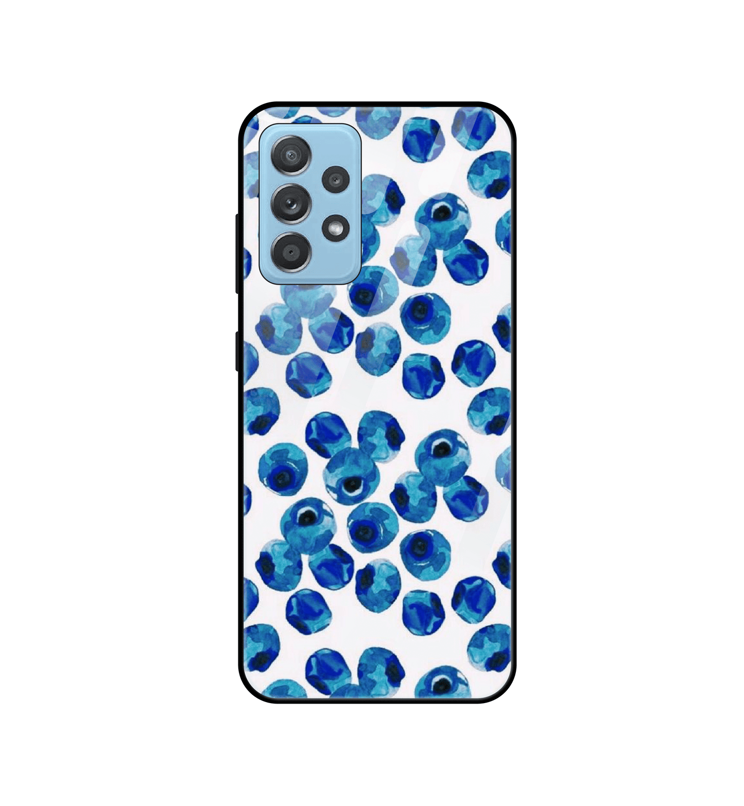 Blueberries - Glass Case For Samsung Models