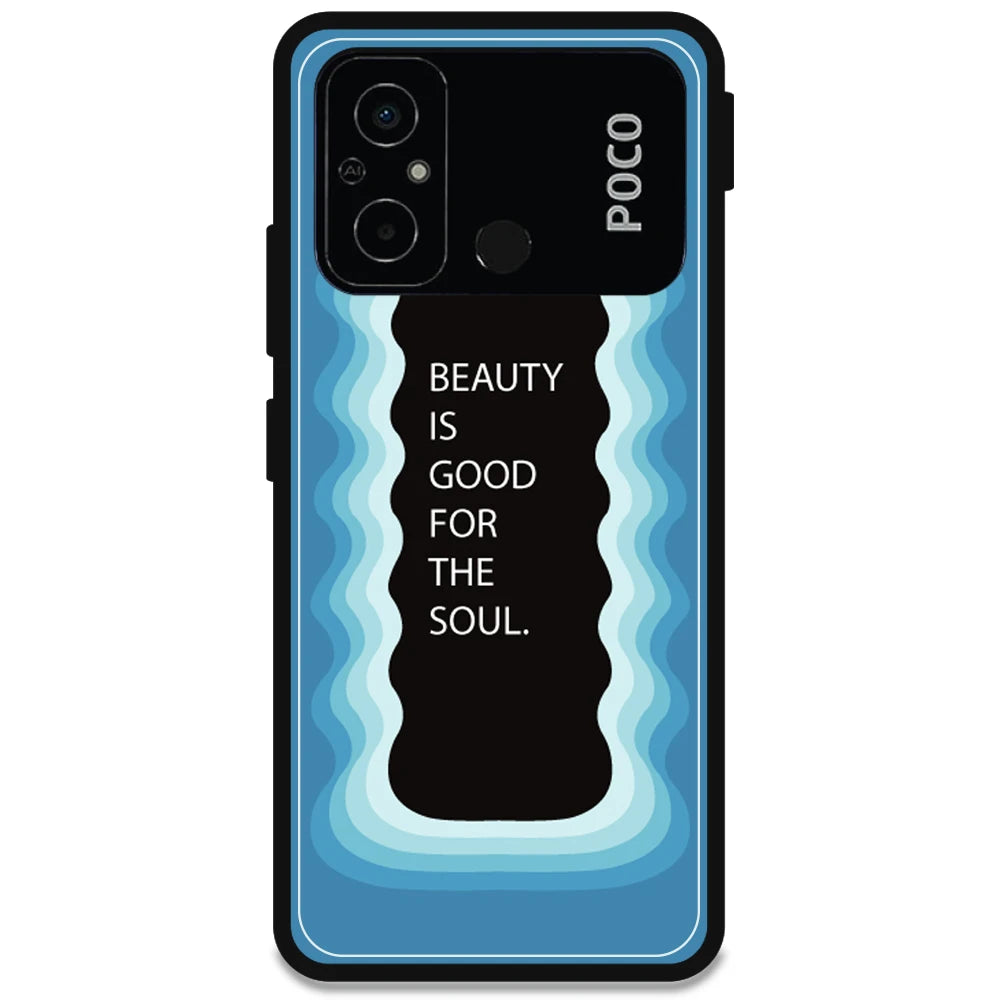 'Beauty Is Good For The Soul' - Armor Case For Poco Models Poco C55