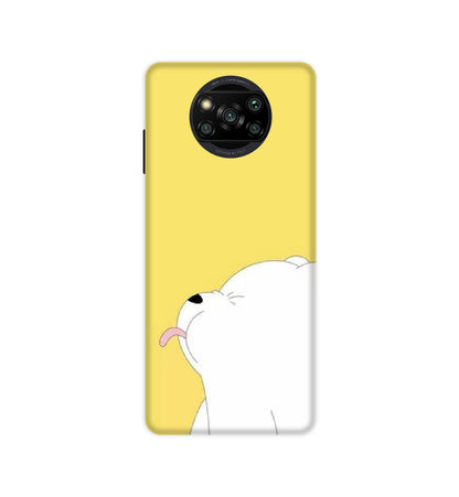 White Teddy On Yellow Background - Hard Cases For Poco Models