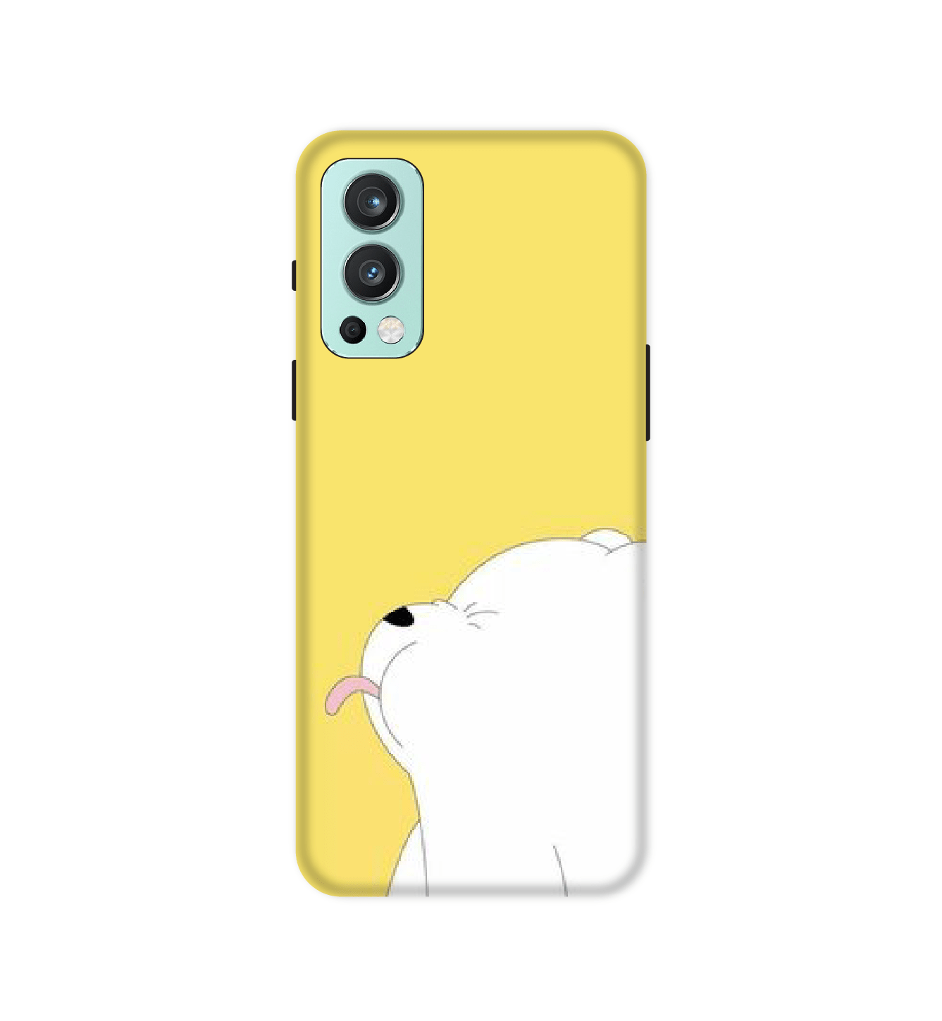 White Teddy  On Yellow Background - Hard Cases For OnePlus Models
